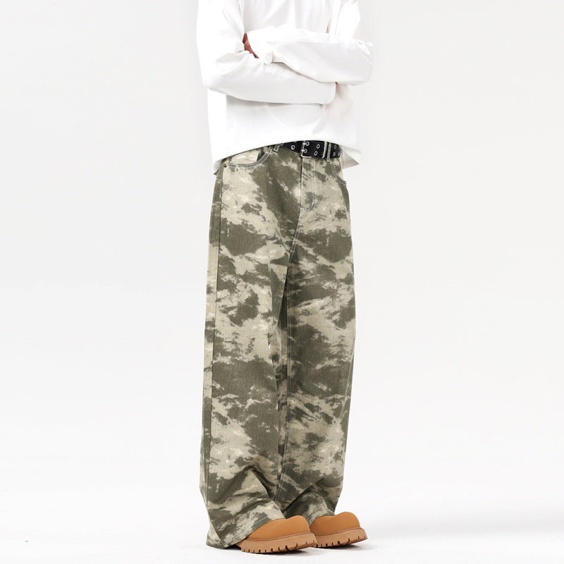 camo baggy jeans