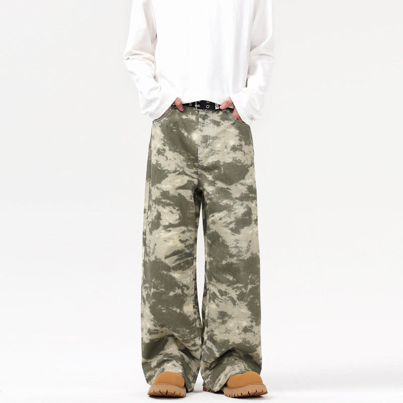 camo baggy jeans