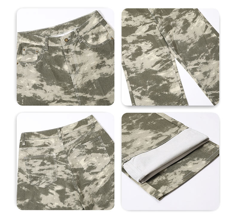 camo baggy jeans